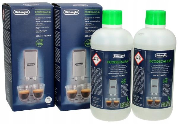 Zestaw: 2x odkamieniacz DeLonghi DLSC500 do ekspresu do kawy (2x 500ml)
