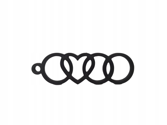 

Brelok breloczek do kluczy Audi z sercem
