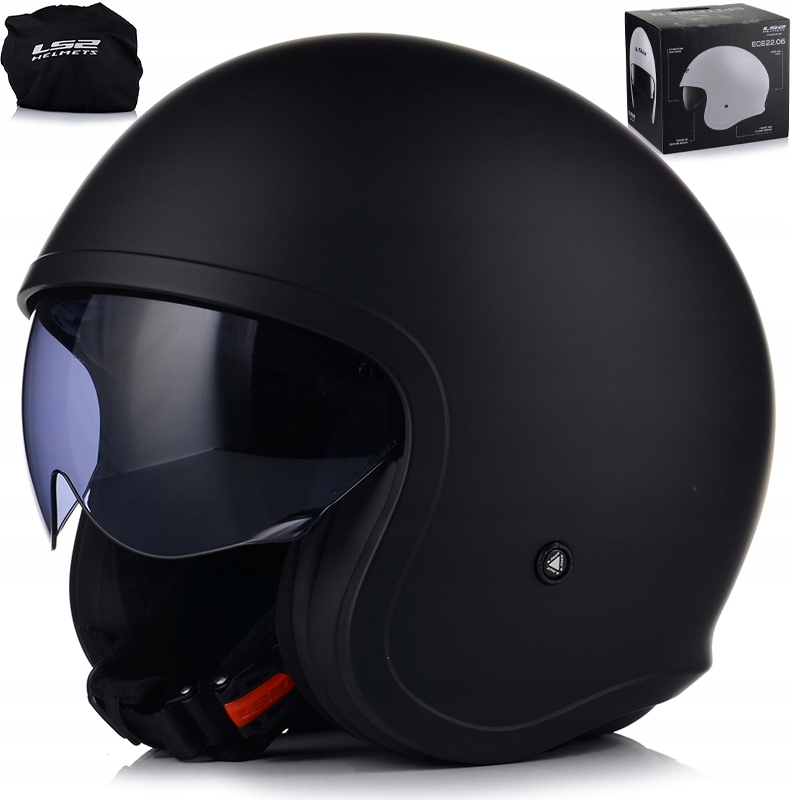 Motocyklová Prilba LS2 OF599 Spitfire Solid Otvorená Na Skúter Chopper +blenda