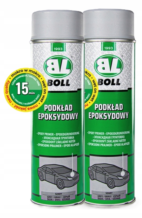 Podkład Epoksydowy 2x500ml farba epoksydowa szary Boll