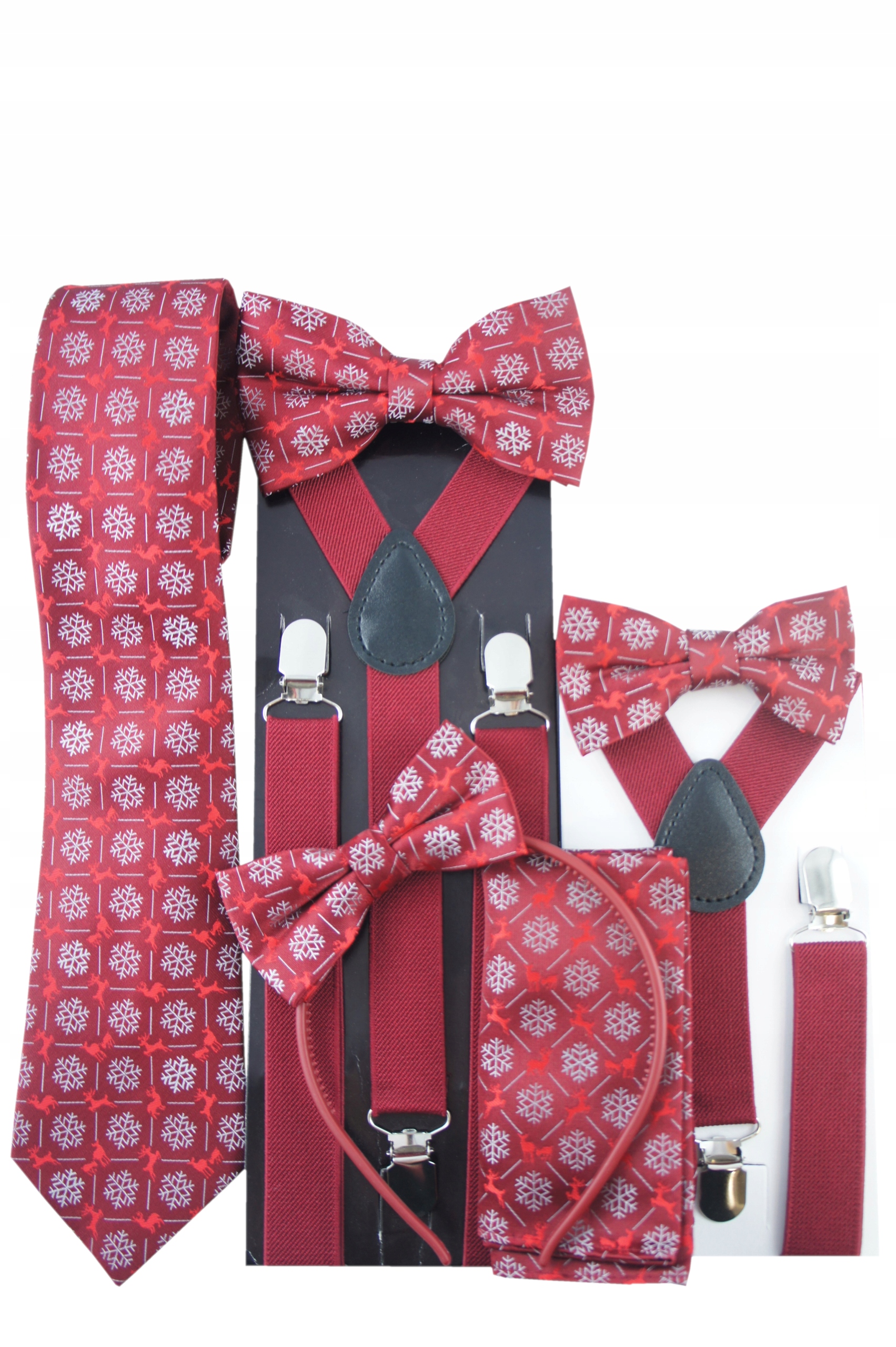 Szelki do spodni dla dziecka przedszkolaka BORDOWE gładkie regulowane 1-8l Płeć chłopcy dziewczynki