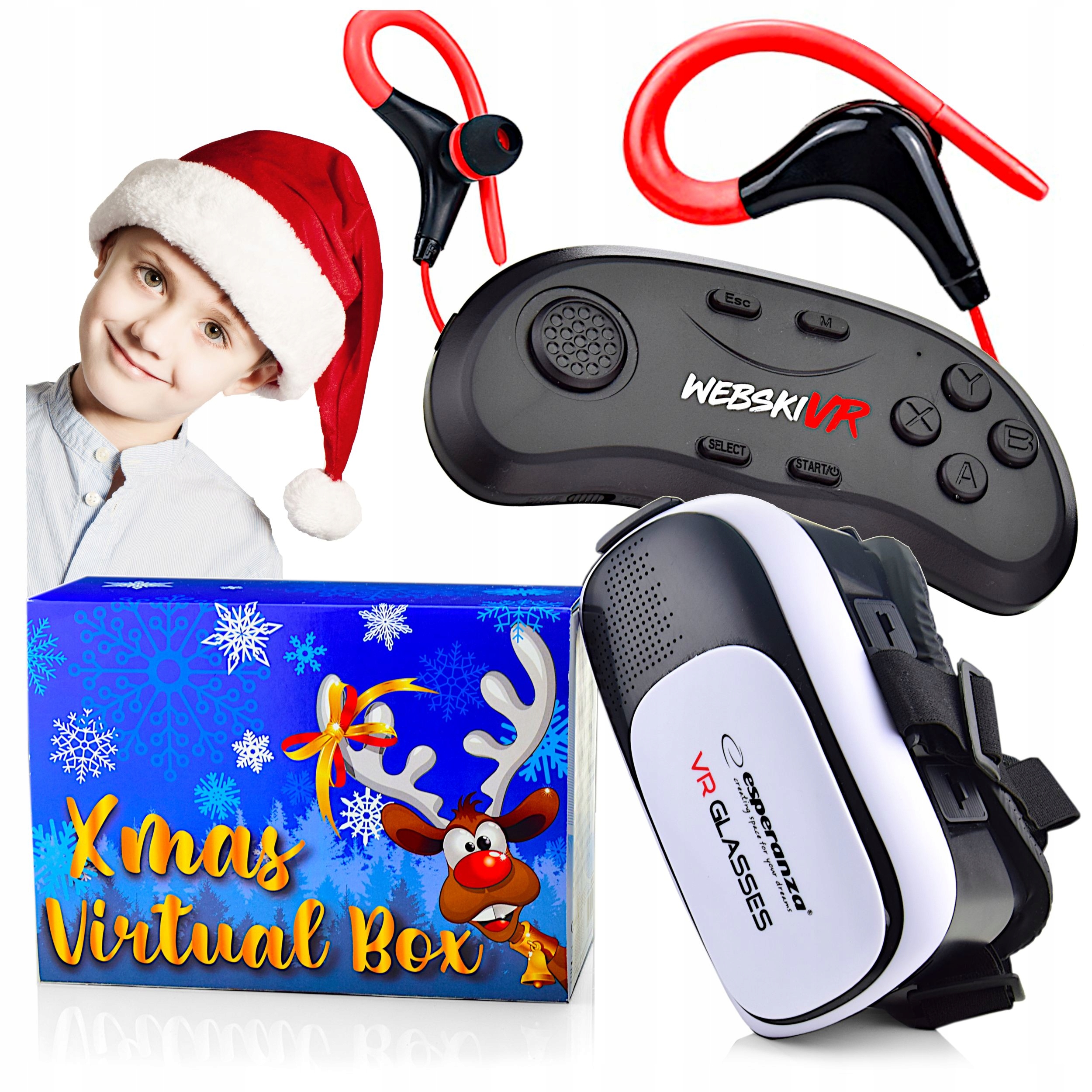 

Na Gwiazdkę Gogle Vr 360+GAMEPAD Bluetooth