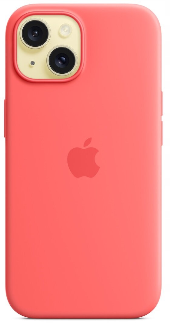 ORYGINALNE PLECKI ETUI CASE SILIKONOWE DO APPLE IPHONE 15 RÓŻOWE +SZKŁO Dedykowany model iphone 15