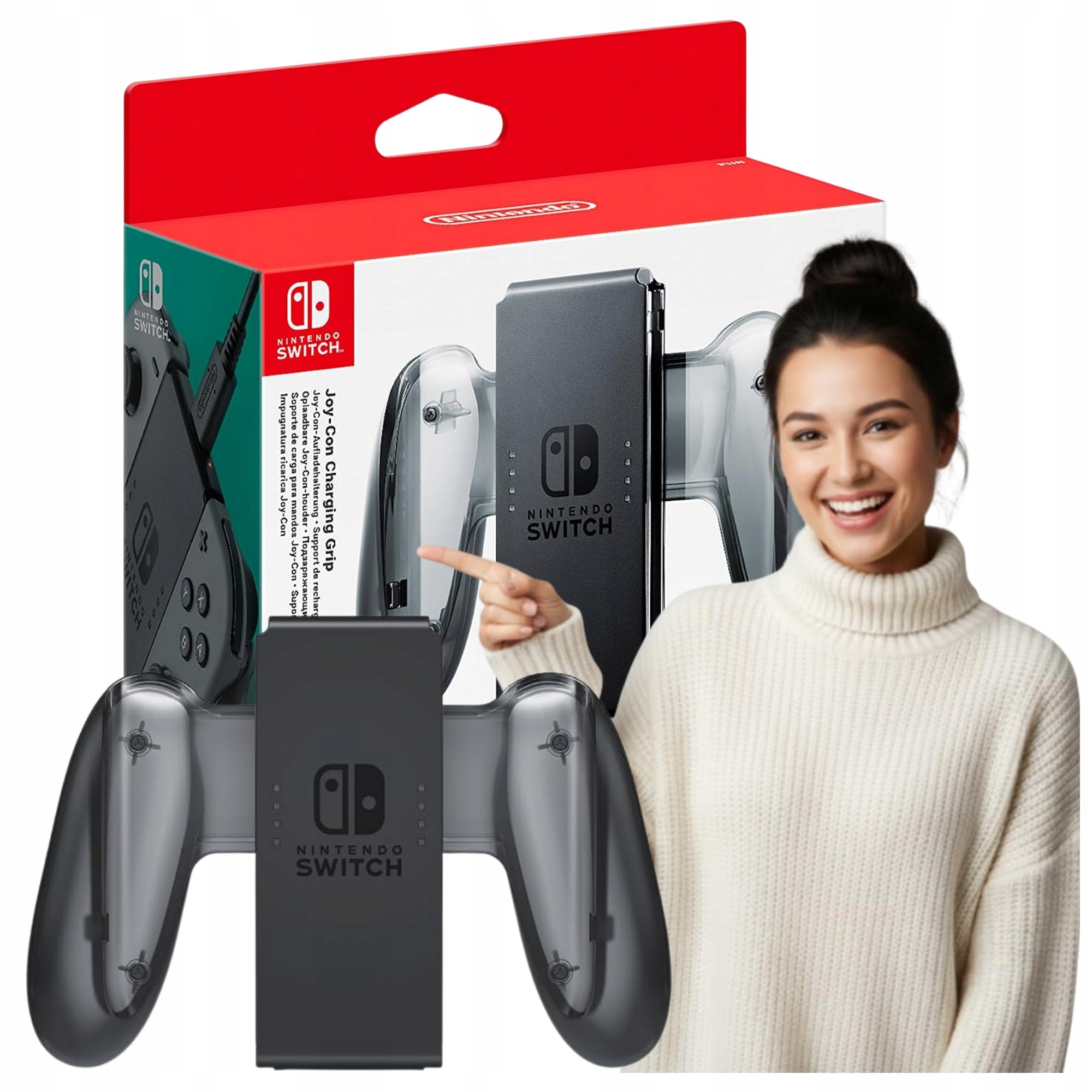 Uchwyt ładujący Joy-Con Charging Grip do Nintendo Switch