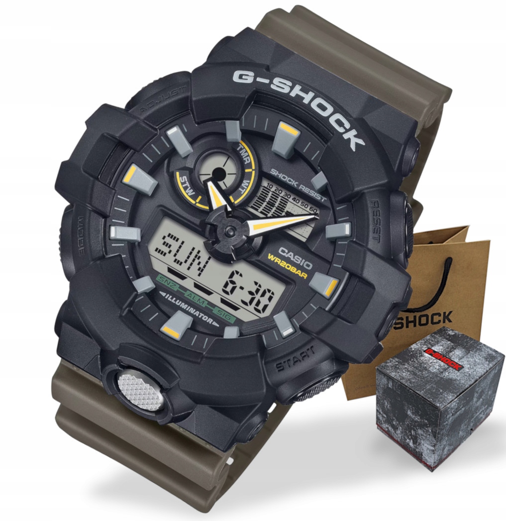 Sportovní pánské hodinky na řemínku Casio G-Shock GA-710TU +box Taška Gravírování