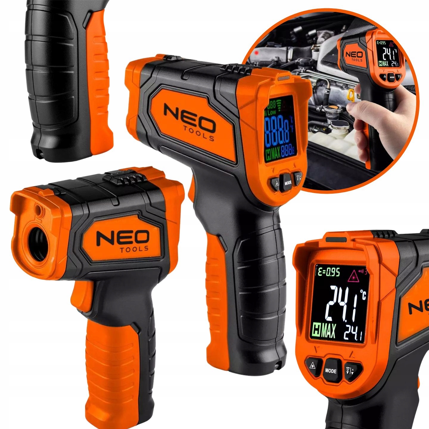 

Pirometr miernik temperatur bezdotykowy Neo 75-276