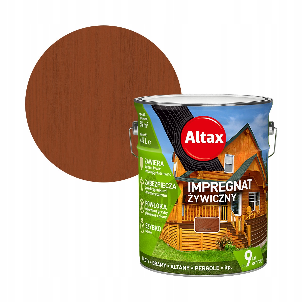 

Altax Impregnat Żywiczny 4,5L Orzech