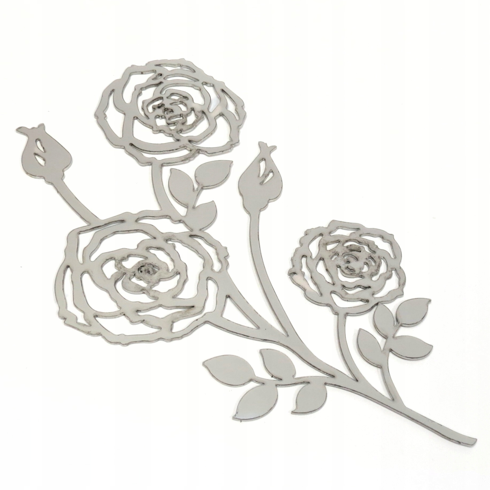 Růže dekorace nerezová ocel, náhrobní květiny