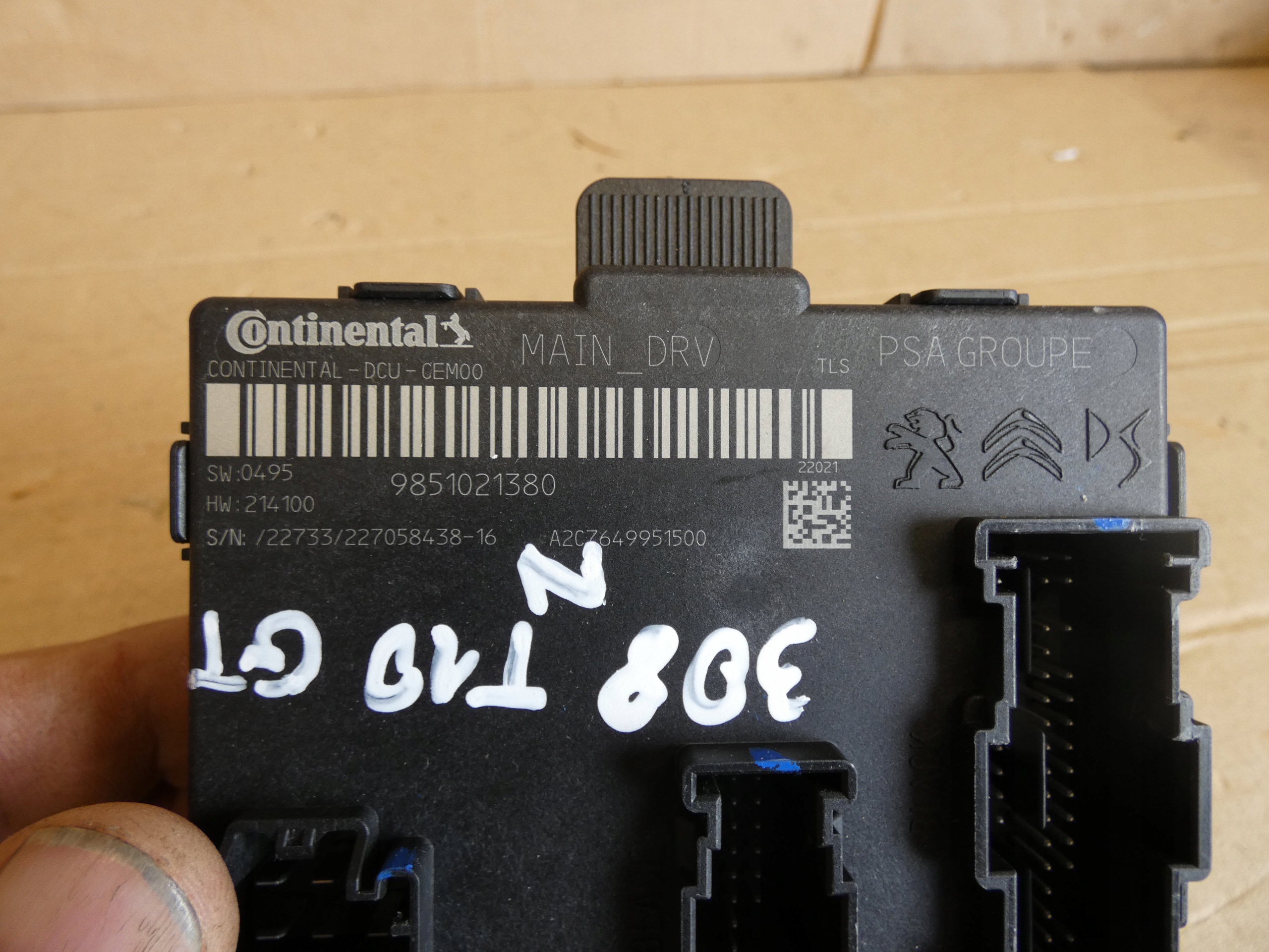 Citroen C5 X modul Bedienteil Tür 9851021380 23r.