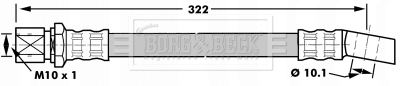 Borg & BBH7027 тормозной шланг