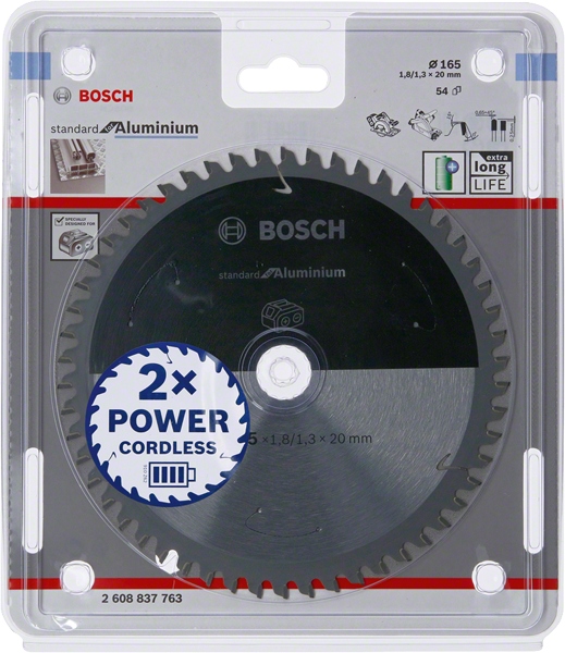 Bosch Pila Standard.alu 165x20x54z Accu B2608837763