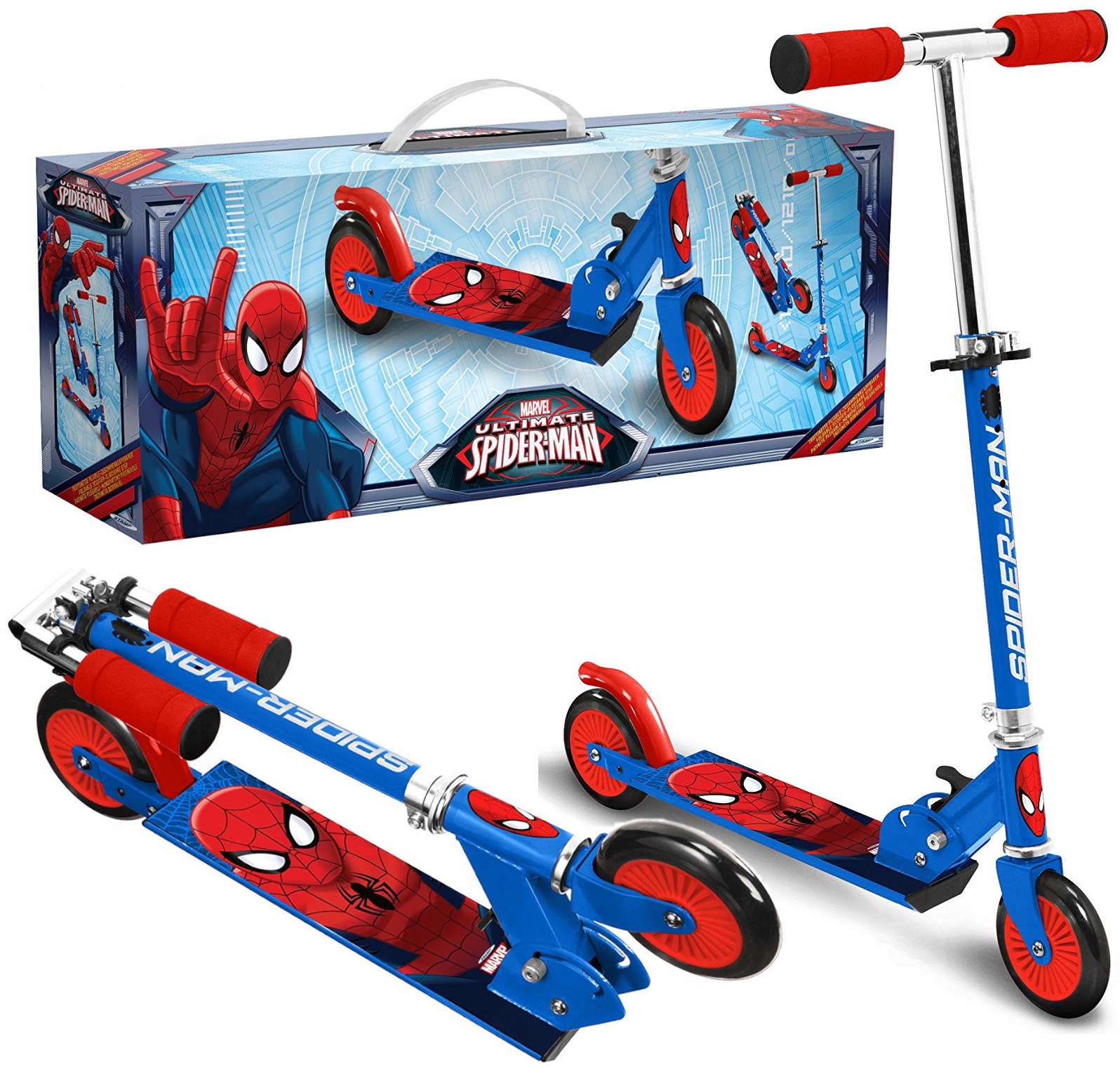 Hulajnoga Dwukołowa Spiderman Aluminiowa Stamp