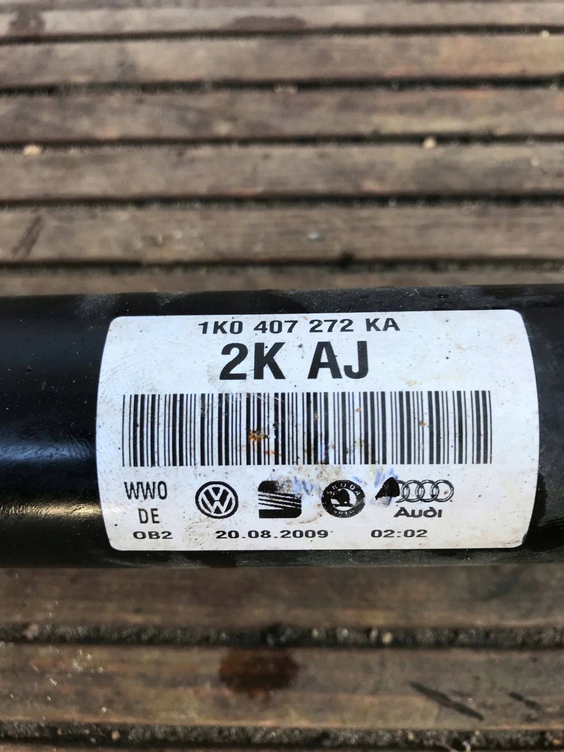Semiasse Destro lunga GOLF VI positivo 1K0407272KA