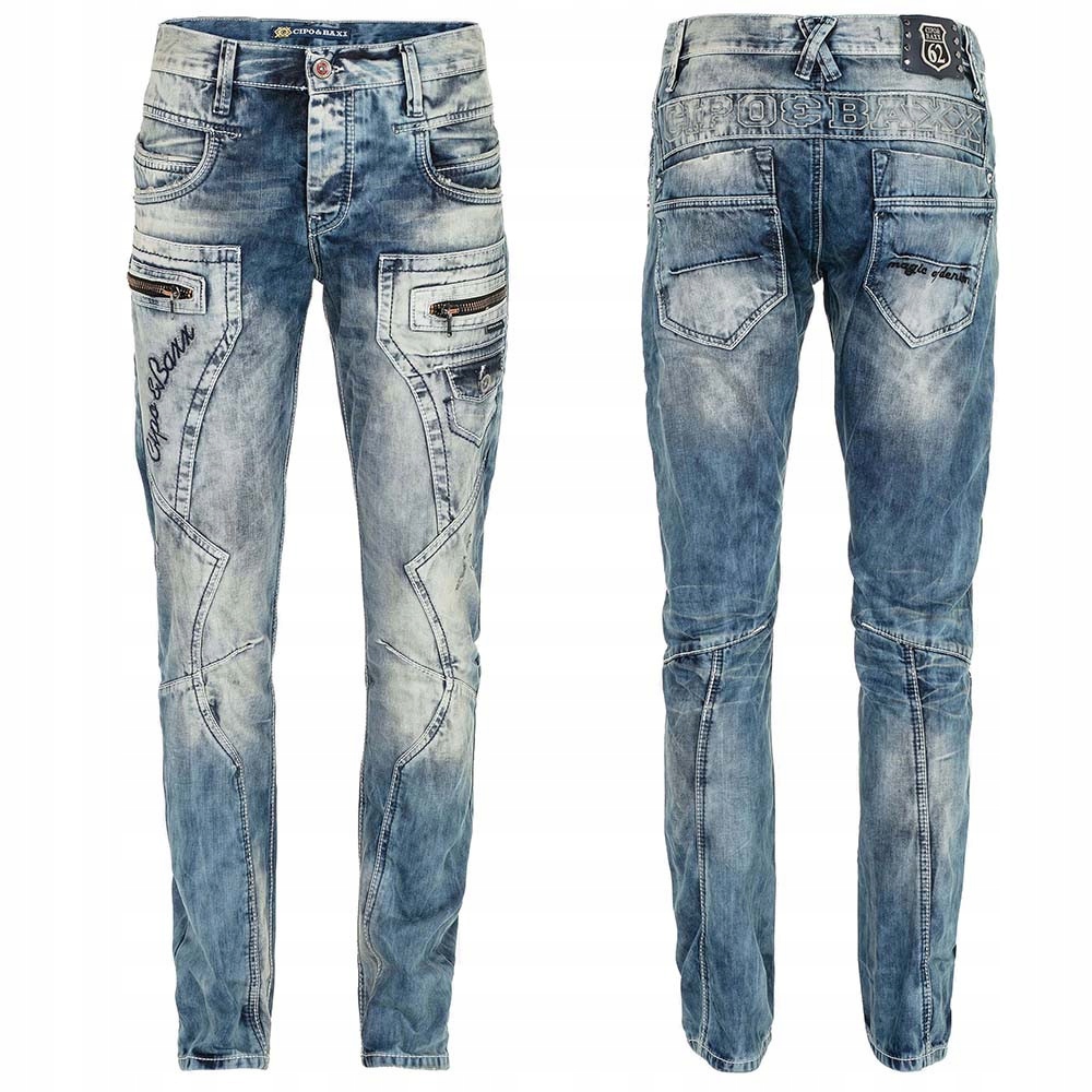Cipo & Baxx kalhoty pánské C-1178 L:34 regular fit jeans džíny 36 jeans