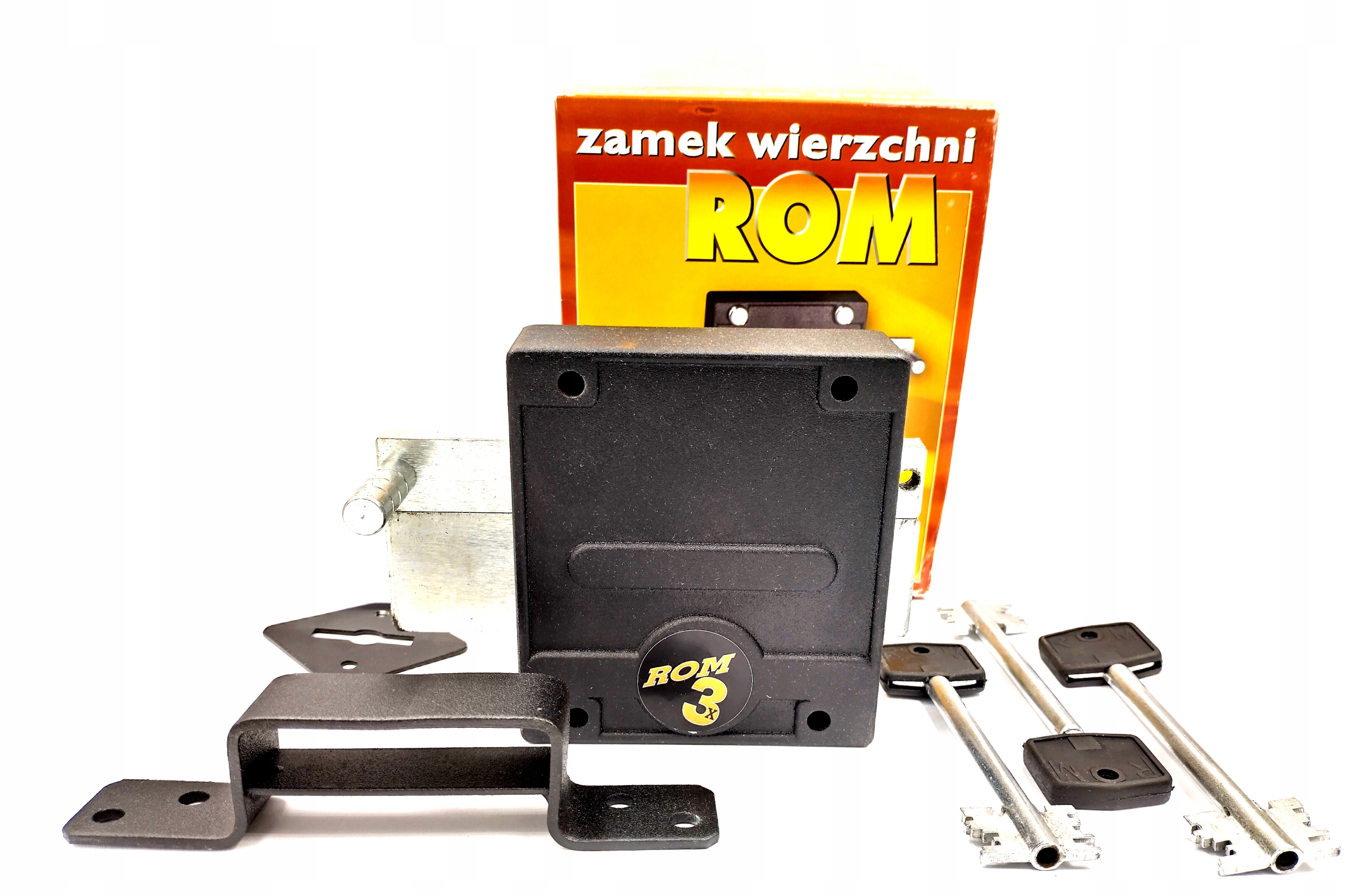 Rom 3 klíče zavírání proti vloupání černá