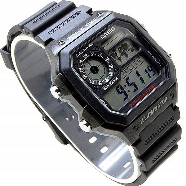 Sportovní Digitální Hodinky Casio AE-1200WH-1AVEF Nový Vintage Styl WR100 Box