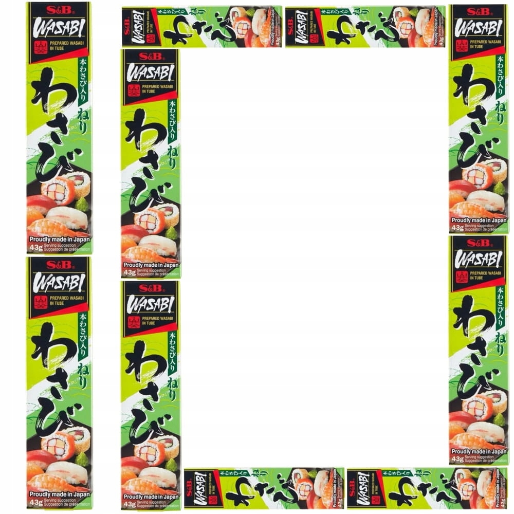 Levně 10x Ostrá pasta Wasabi v tubě Japonský křen pro sushi Hot Japan 43g Sb