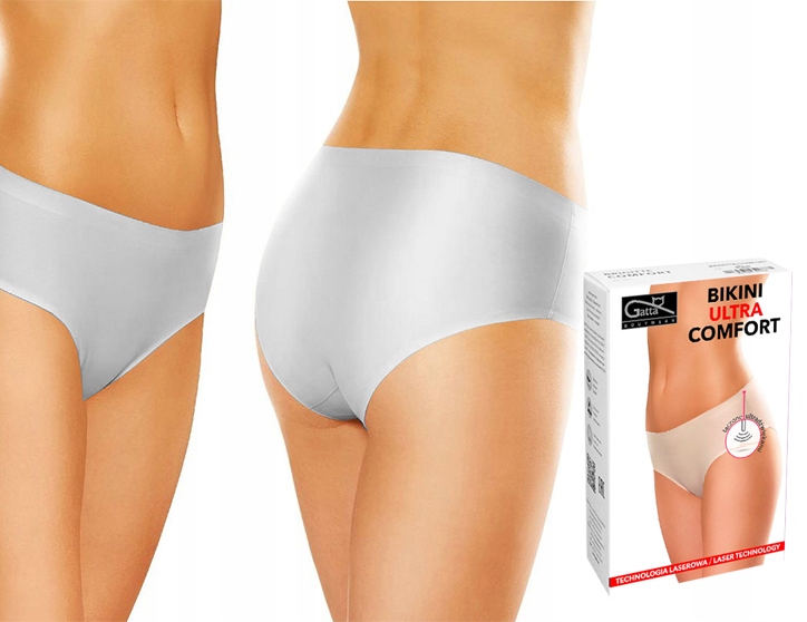 

Gatta Bikini Comfort, figi bezszwowe, Białe, M