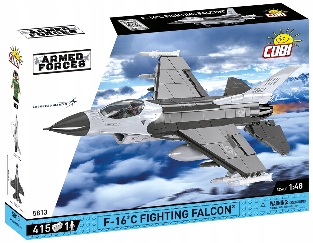 Klocki Cobi 5813 F-16C Samolot Fighting Falcon