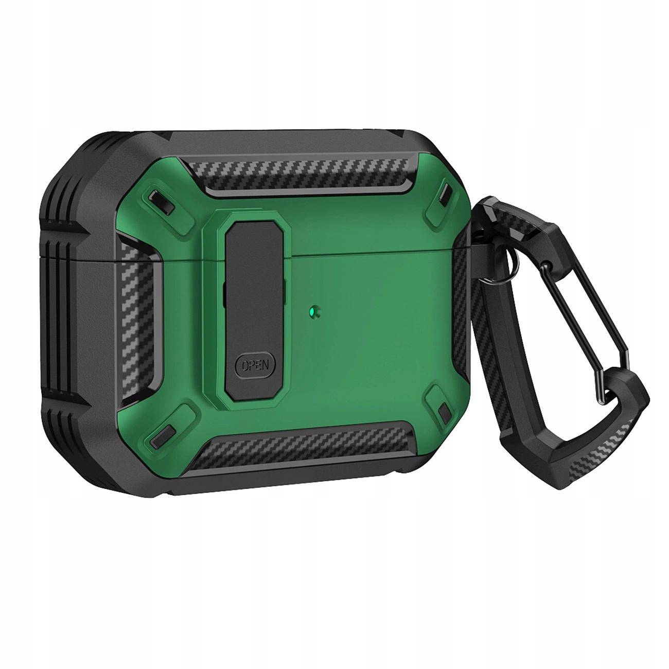 Armour Airpods Case With Hook etui do Airpods 4 Green