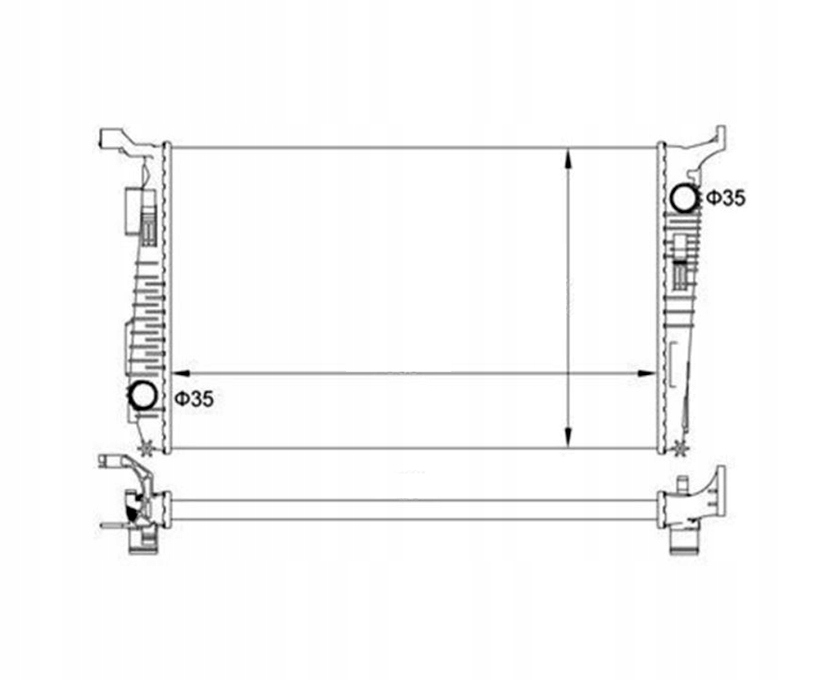 CHŁODNICA RENAULT DACIA DUSTER 10- 8200880550