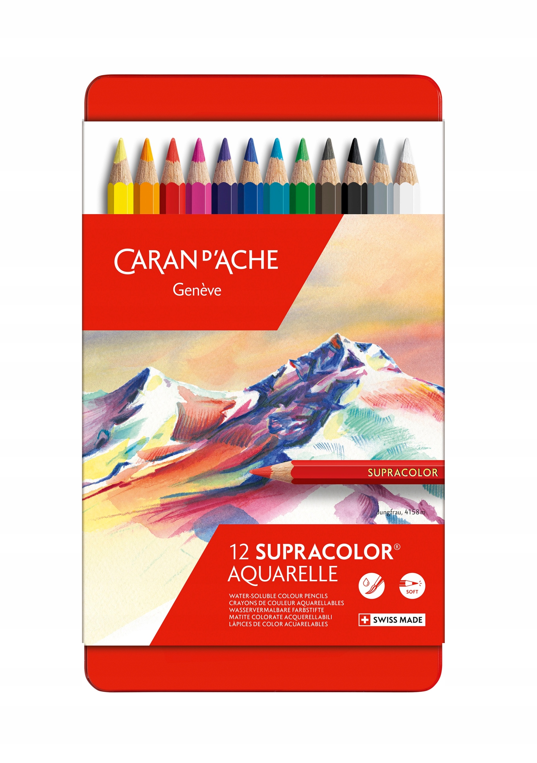 Pastelky Caran d'Ache Supracolor 12 barev