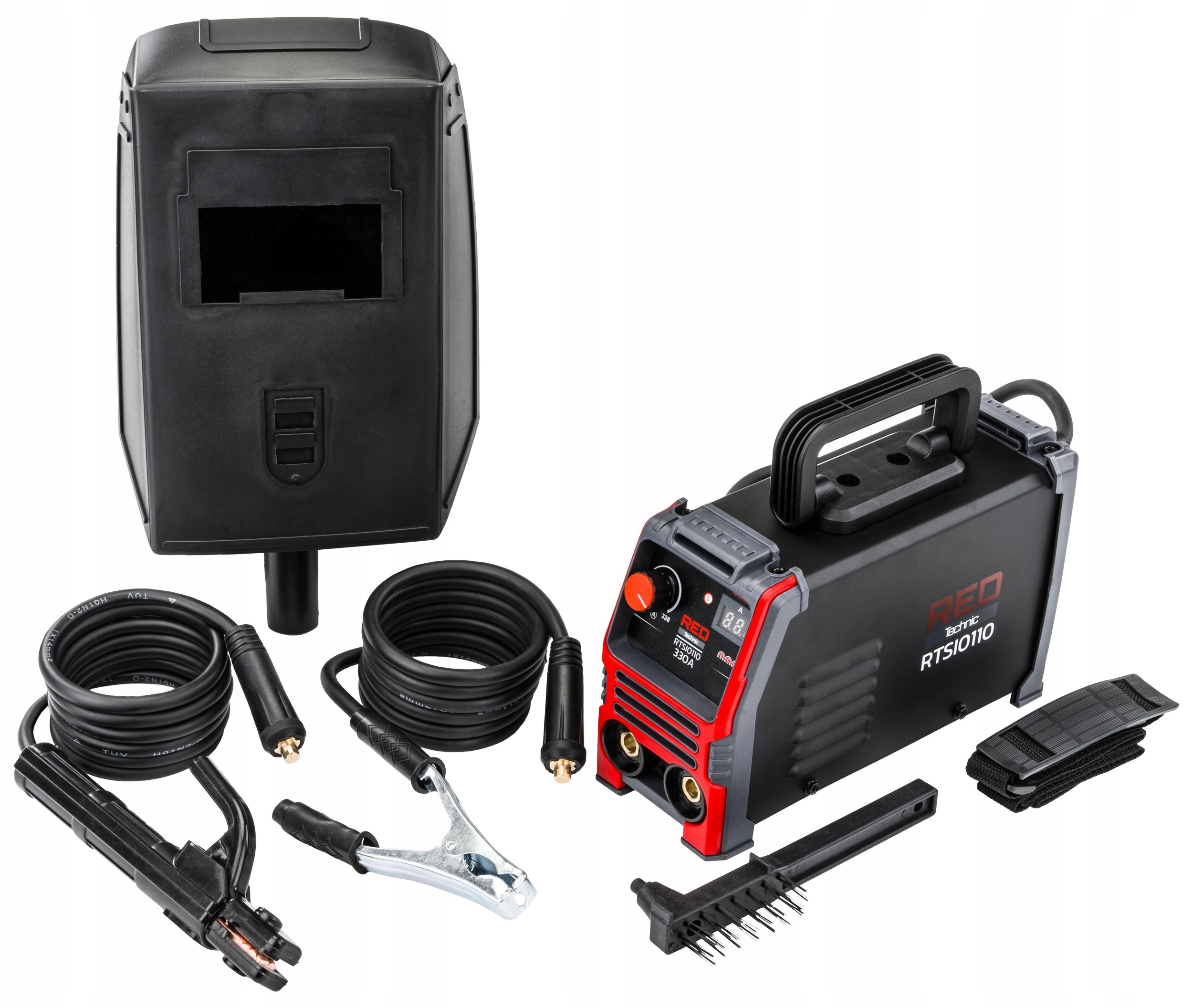 SPAWARKA INWERTOROWA INWERTEROWA LCD MMA 330A IGBT HOT START ANTI STICK VRD Marka RED TECHNIC