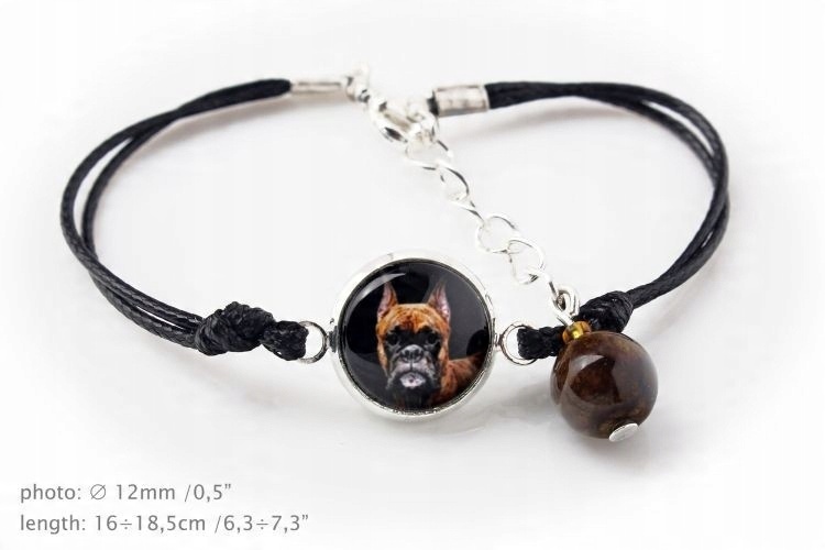 

Bokser Bransoletka z Twoim zdjęciem, Handmade