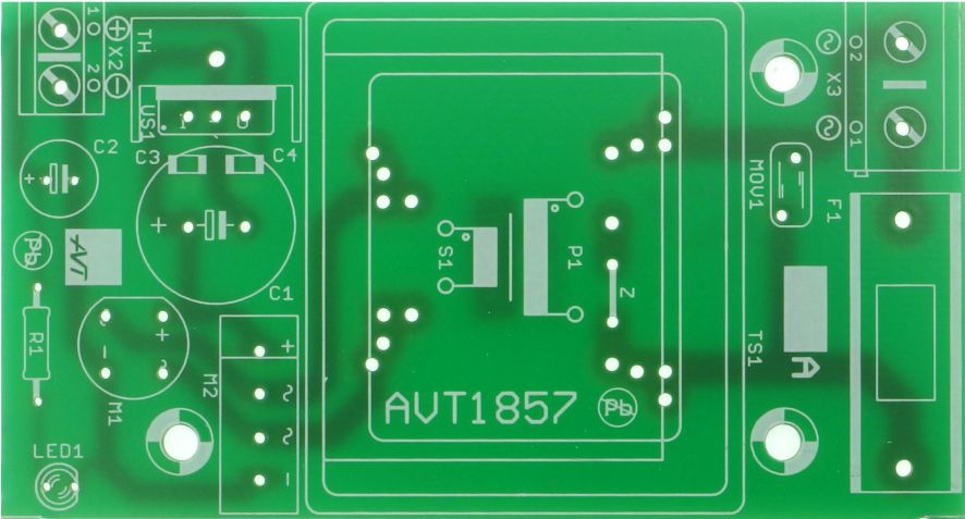

Zasilacz modułowy , AVT1857 Pcb