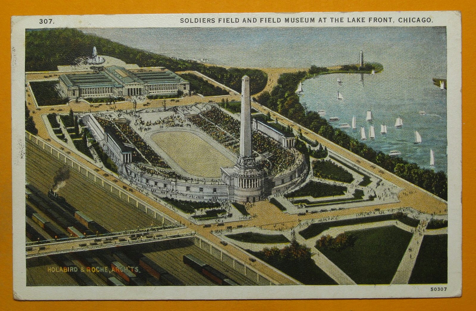 275672, USA, Chicago, Soldiers Field, obieg 1927