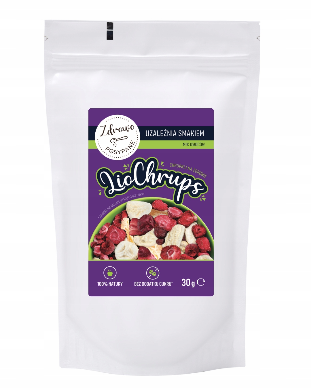 Levně 4x Zdrowo Posypane LioChrups mix lyofilizovaných plodů 30 g