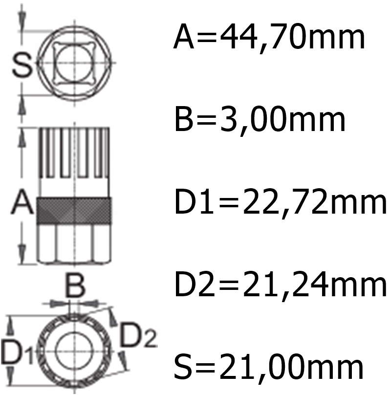 UNIOR 1670.1/4 KLUCZ DO WOLNOBIEGU SHIMANO DŁUGI Marka Unior