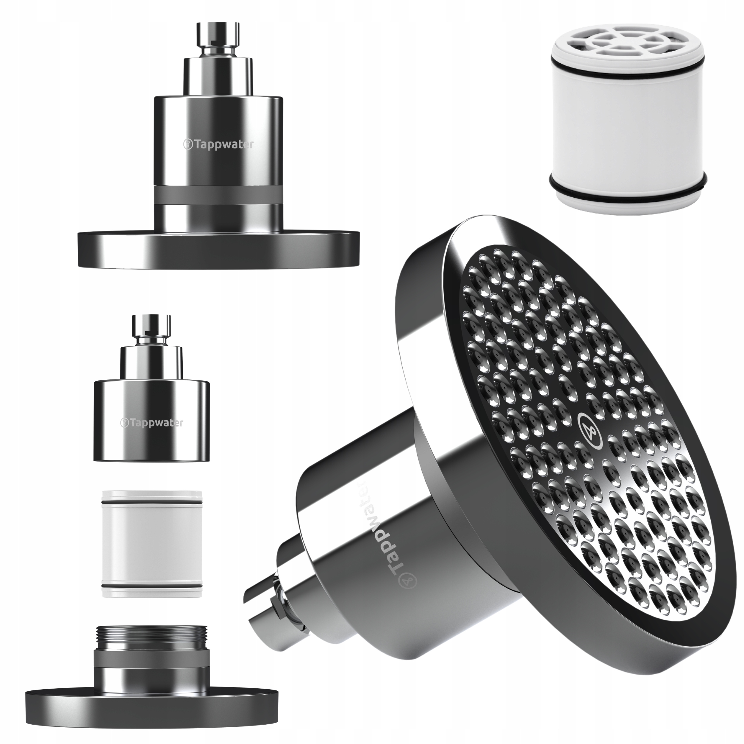Dažďová sprcha s filtrom Tapp Water ShowerPro Rain pre pokožku a vlasy