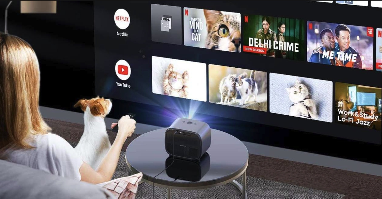 Projektor Rzutnik LED WiFi Android TV 11 4K FHD 500 ANSI Autofocus + Torba Model E3 Pro EU - PL