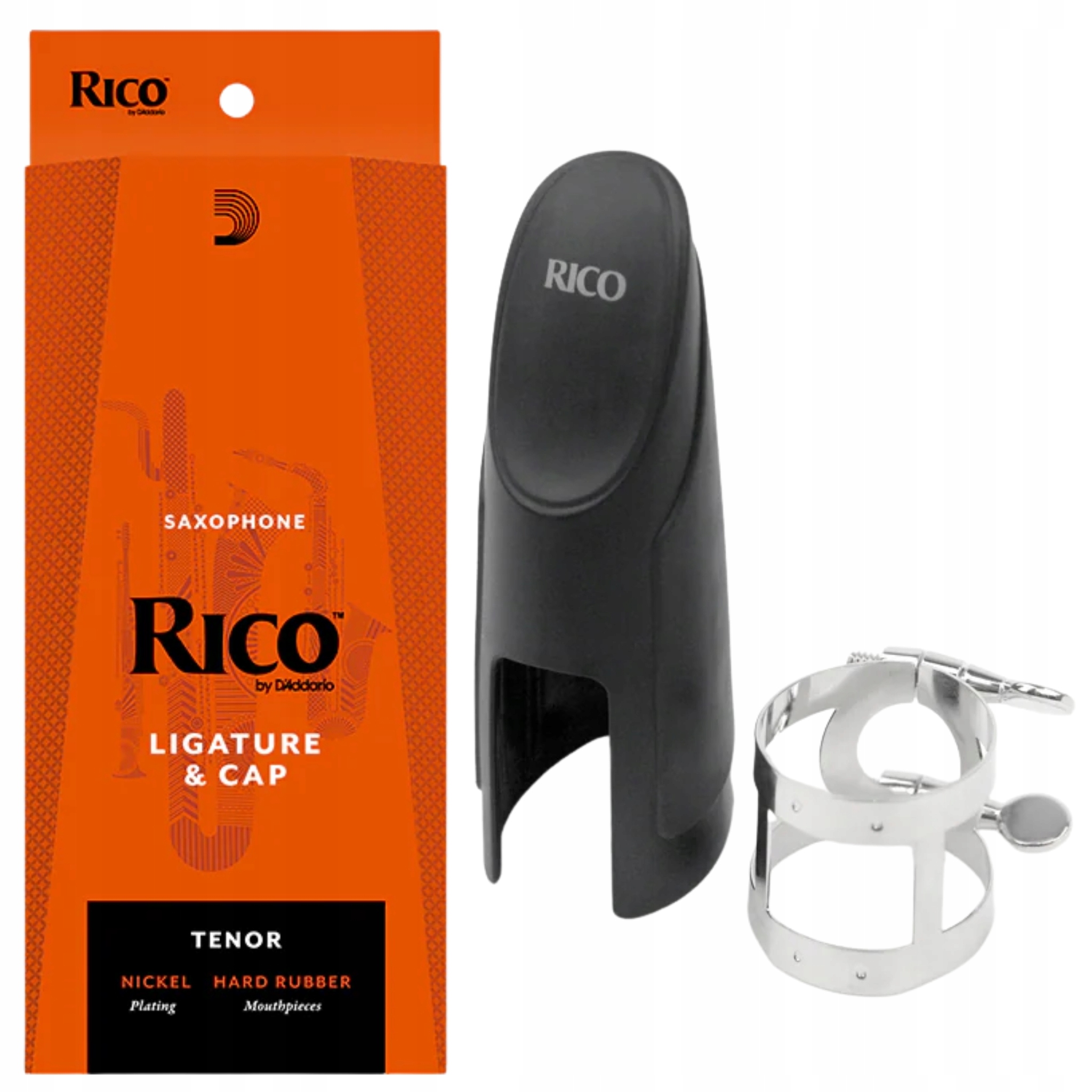 Ligatura a Karkulka pro saxofon Rico Tenor Sax RTS1N D'Addario do náustku