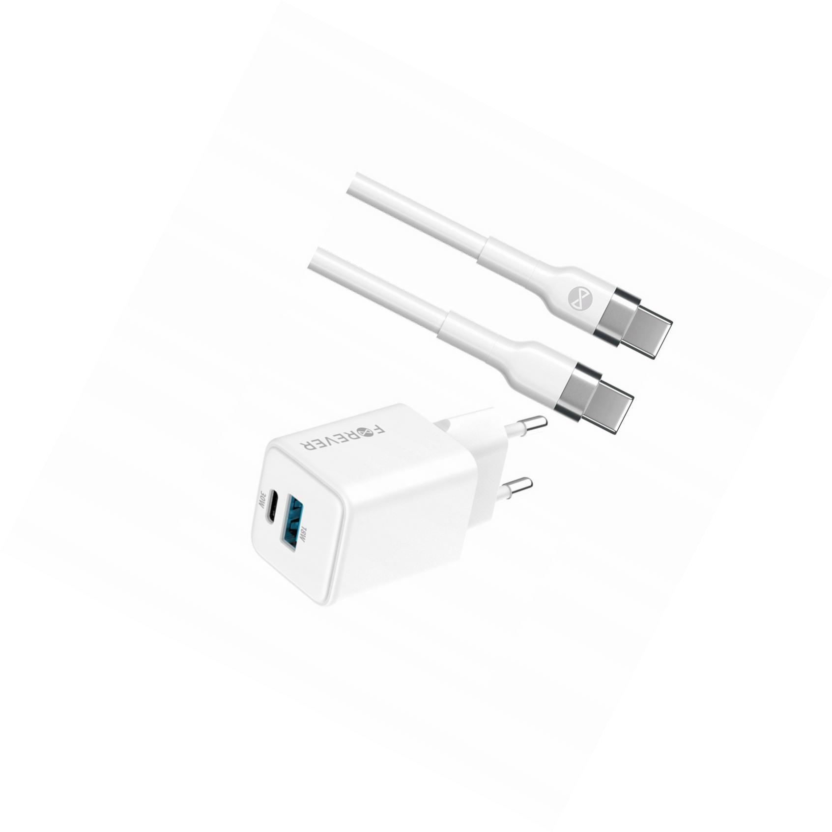 Szybka ładowarka GaN 30W Usb i Usb-c z kablem do Samsung Galaxy A05