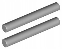 

Lego Pręt/Bar 3L Jasny Szary (87994/6093527) x2