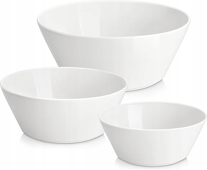 Sada 3 porcelánových misek, 3400/1800/1050 ml, do polévky, salátů a dezertů
