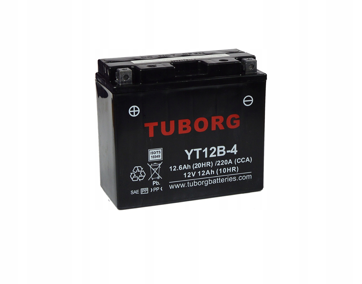 Akumulator Tuborg YT12B-4 12V 12Ah 220A Agm