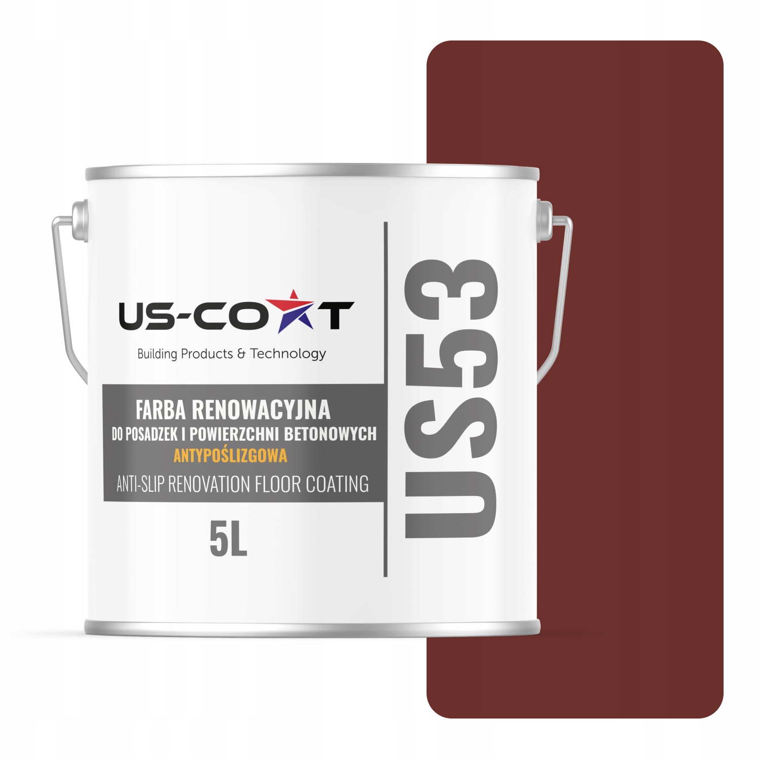 Renovačná Farba Na Podlahy Protišmyková Uv Farba Čerešňová Ral 3009 5 L