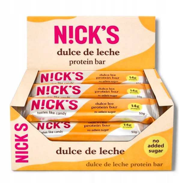 Nicks Proteinová Tyčinka Dulche de Leche 12 x 50 kusů