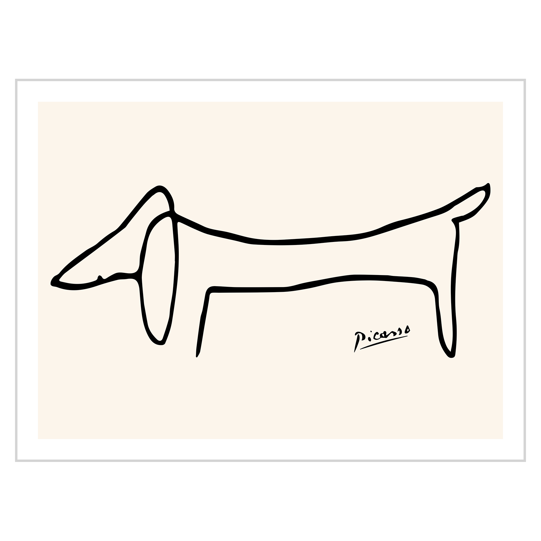 

Plakat 40x30 Pablo Picasso Line Art Le chien