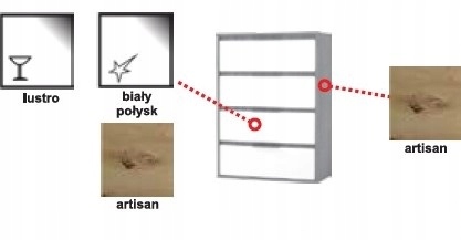 Szafa przesuwna MARIETA 200 LED Kolekcja inna