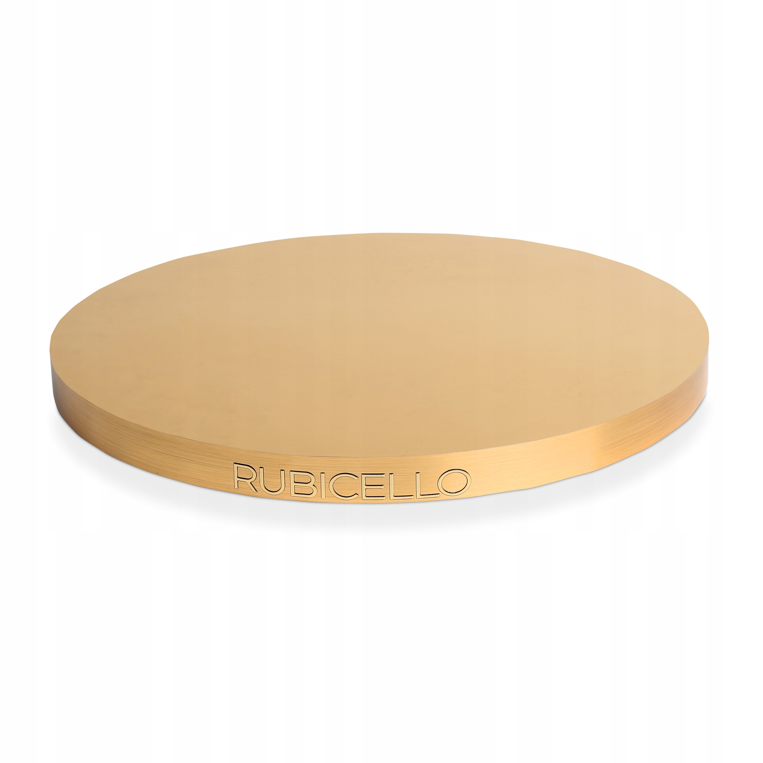 Podkład pod tort ciasto 26cm styrodur złoty z złotym bokiem Twoje logo