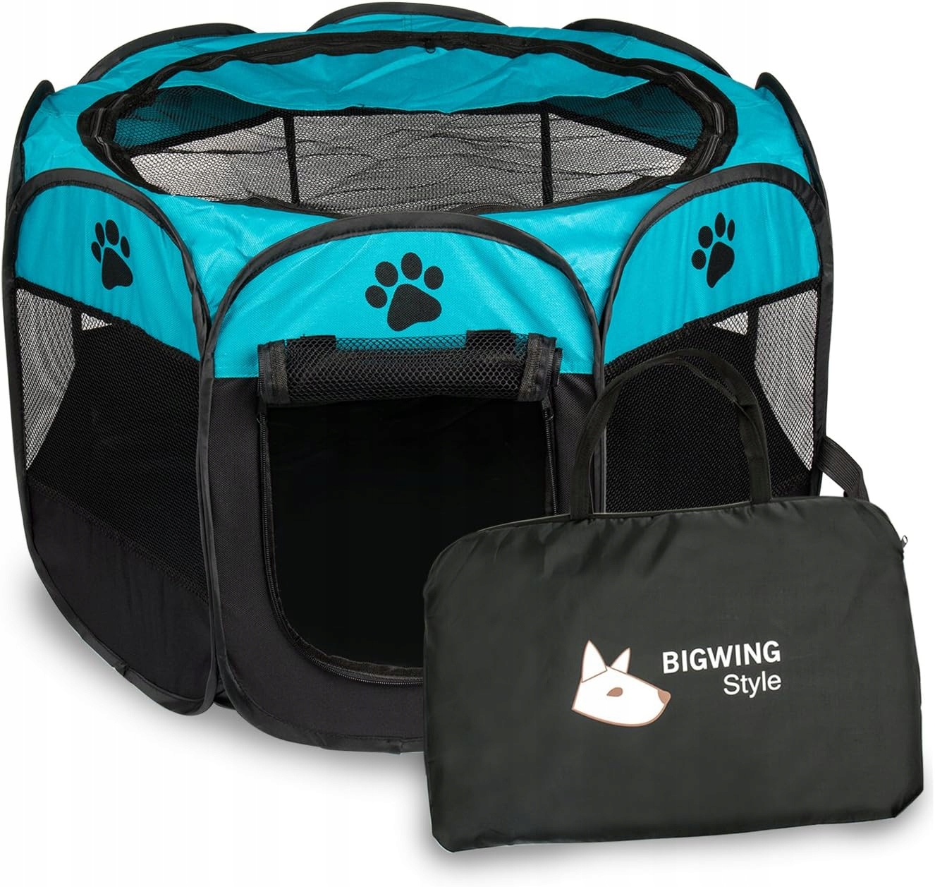 Levně Kotec textilní materiál Bigwing malý pes 62 x 67 x 43 cm Pt