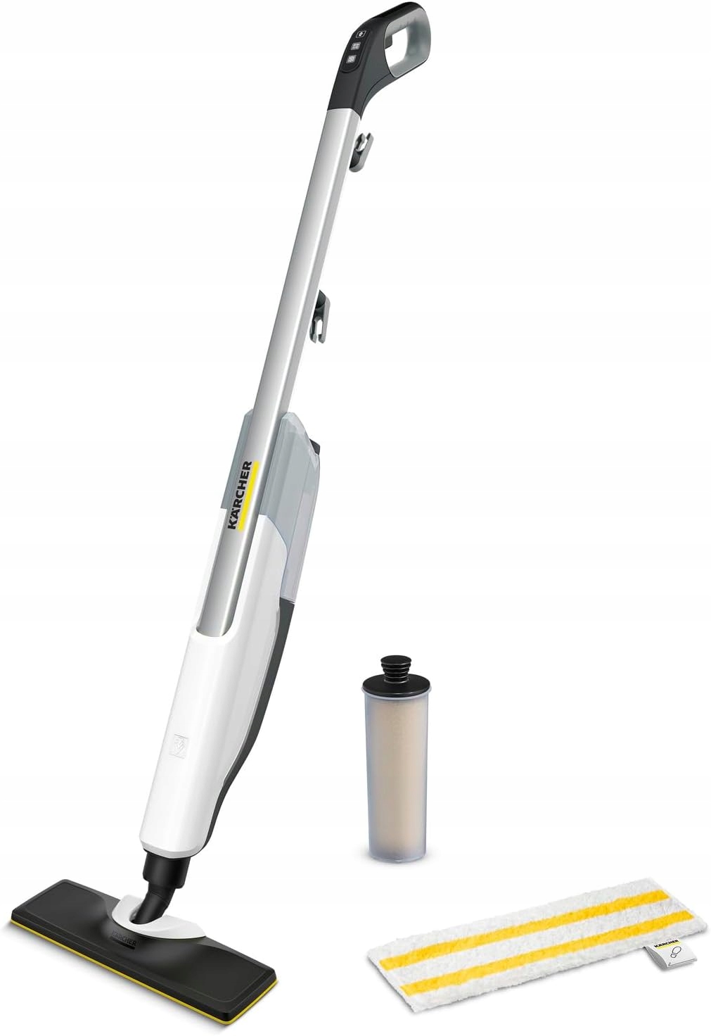 Parní Mop 1600W Rychlý Start 2 Úrovně Páry Nádoba 0,4L Odvápnění