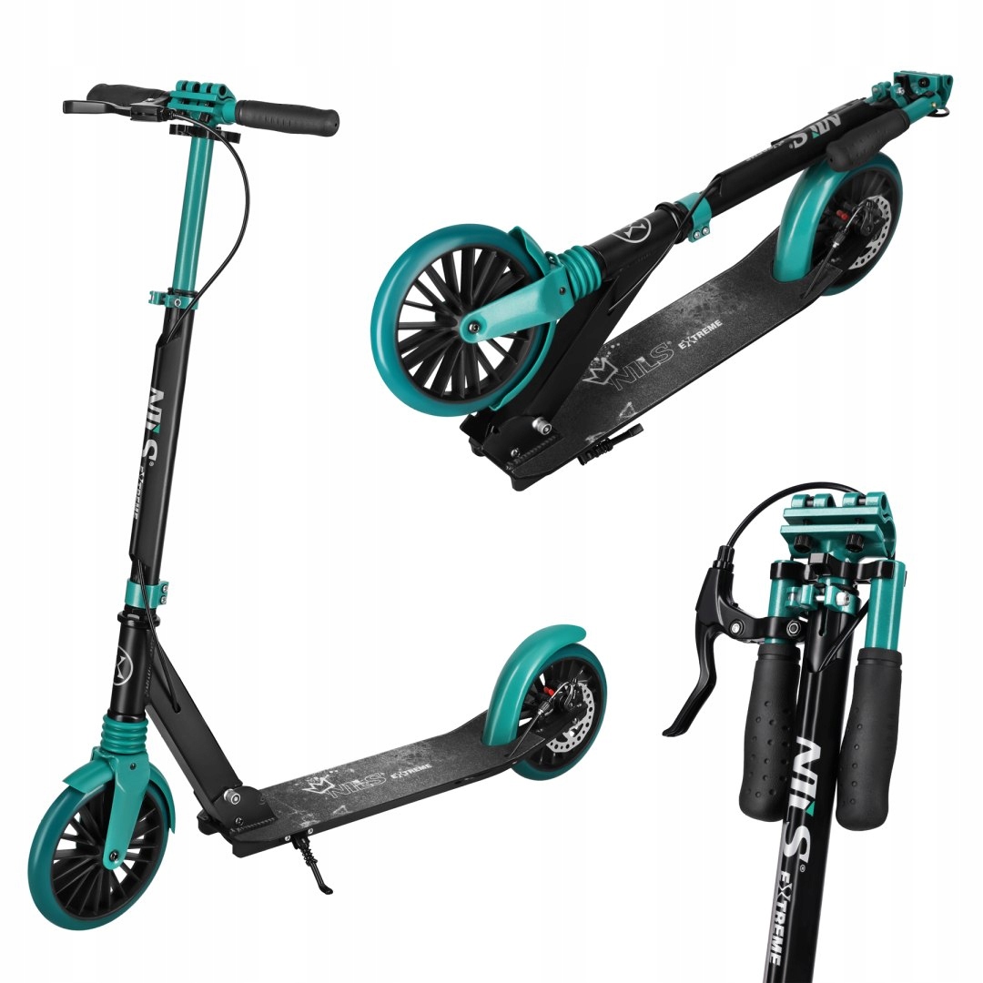 Hulajnoga Miejska Klasyczna Składana Koła 200 mm Z Hamulcem Tarczowym Nils