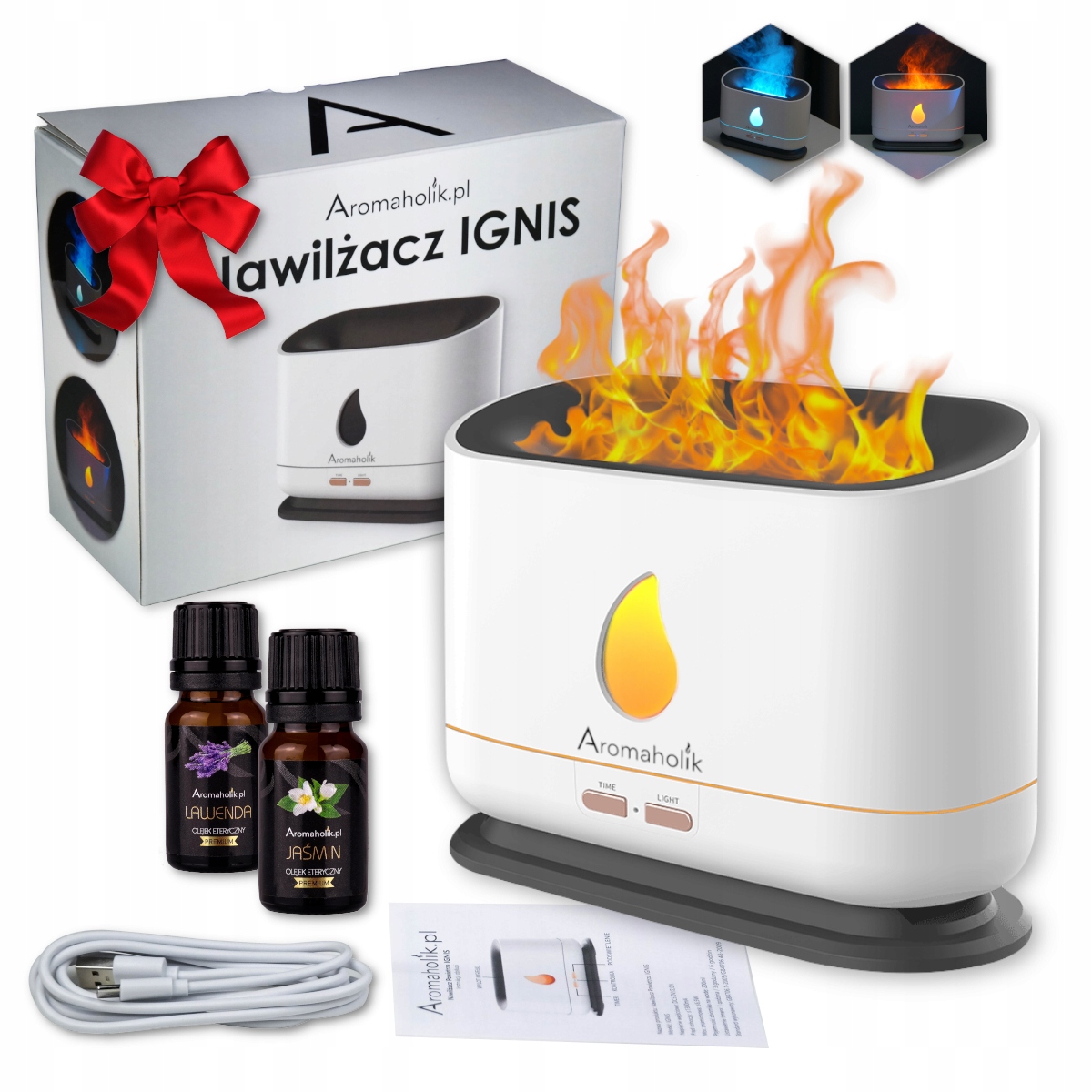 

Efekt Płomień Led Nawilżacz Powietrza Aromaterapia