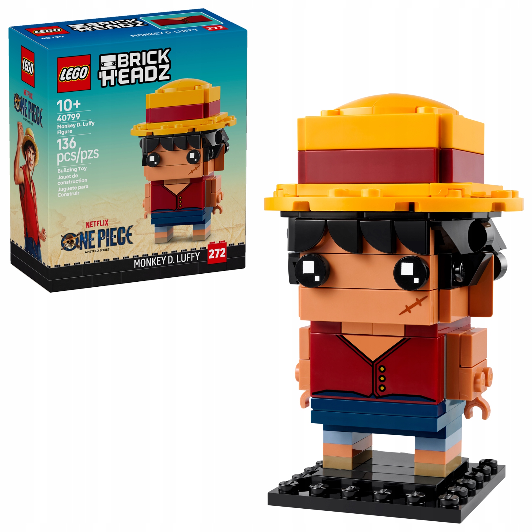 Lego BrickHeadz 40799 Figurka Monkey D. Luffyho