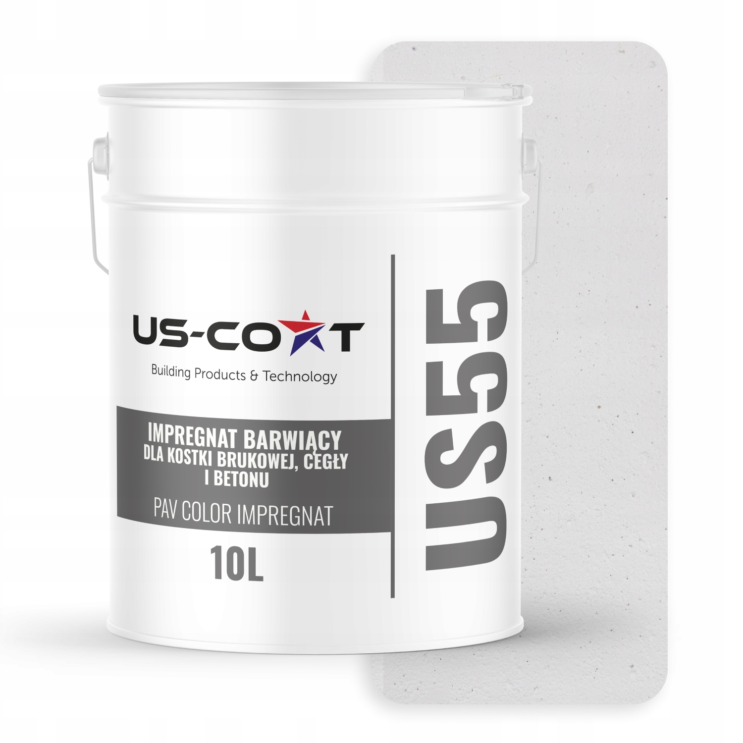 Barvící Impregnát Pro Dlažební Kostky Z Betonu, Signální Bílá Barva 10 L